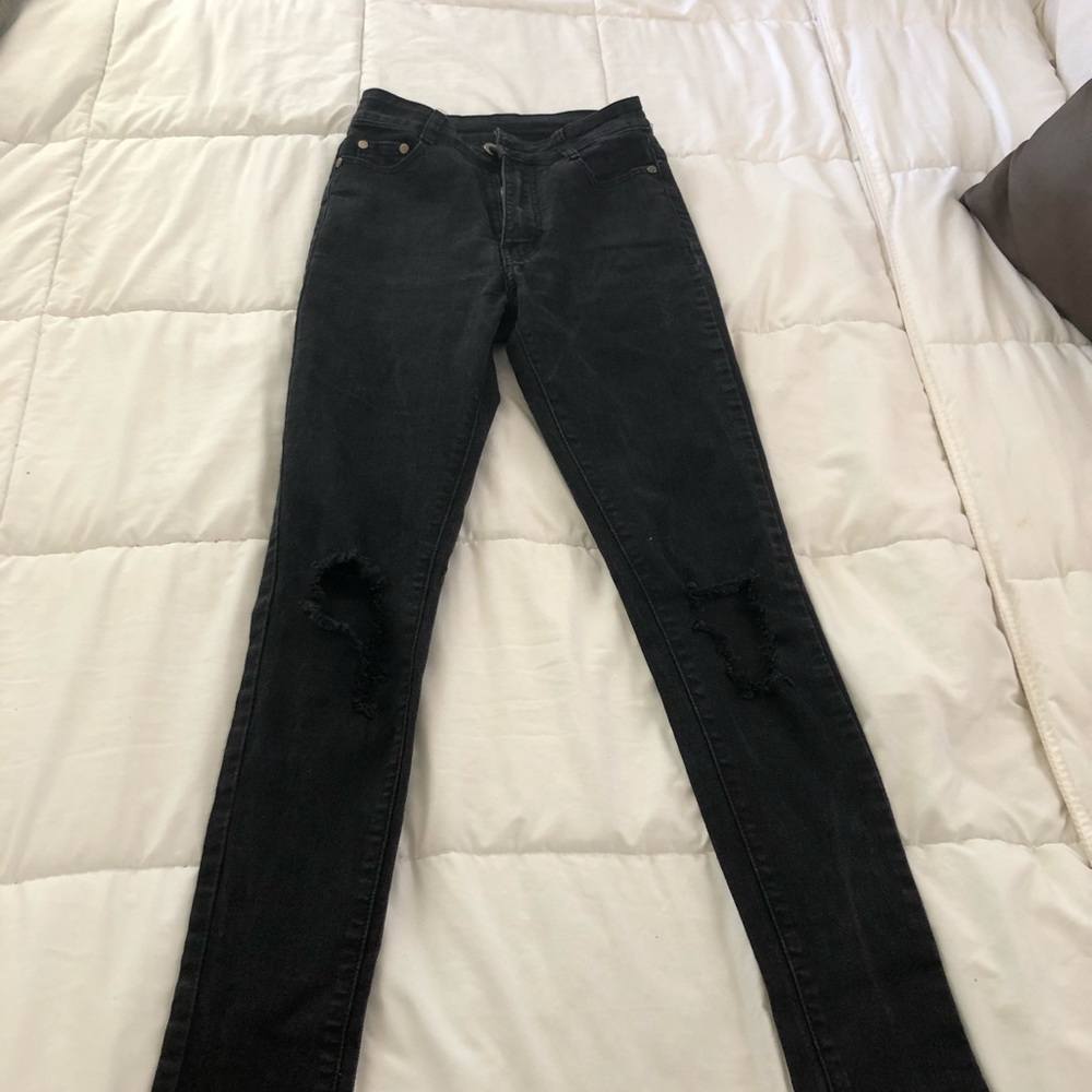 Very high rise jeans